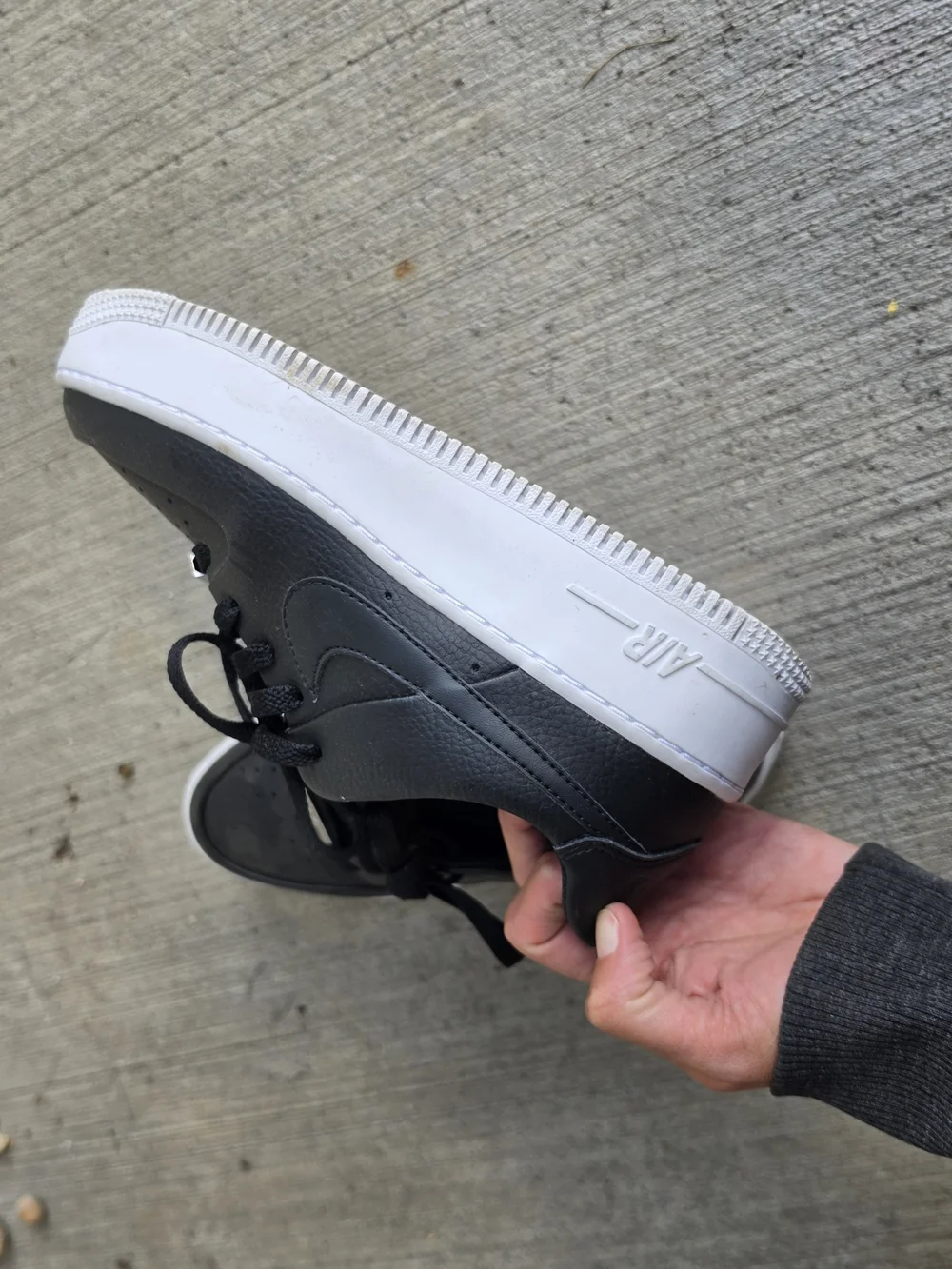 Nike Women’s Black Platform Air Force 1 Low Sneakers